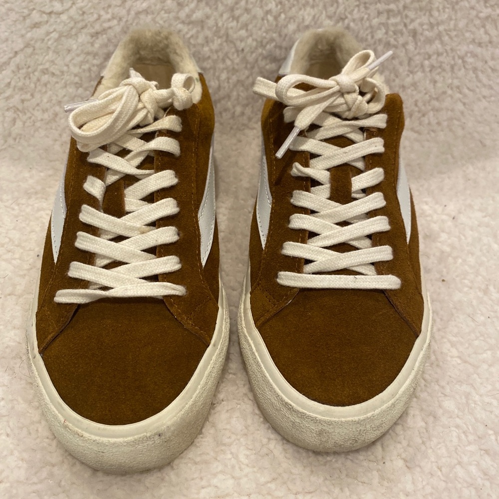 MADEWELL SIDEWALK SUEDE/LEATHER SNEAKERS..Sz 5-6